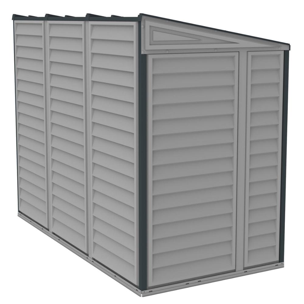 Duramax Side Mate Plus - 4ft x 8ft Plastic Garden Shed in Grey - Image 4
