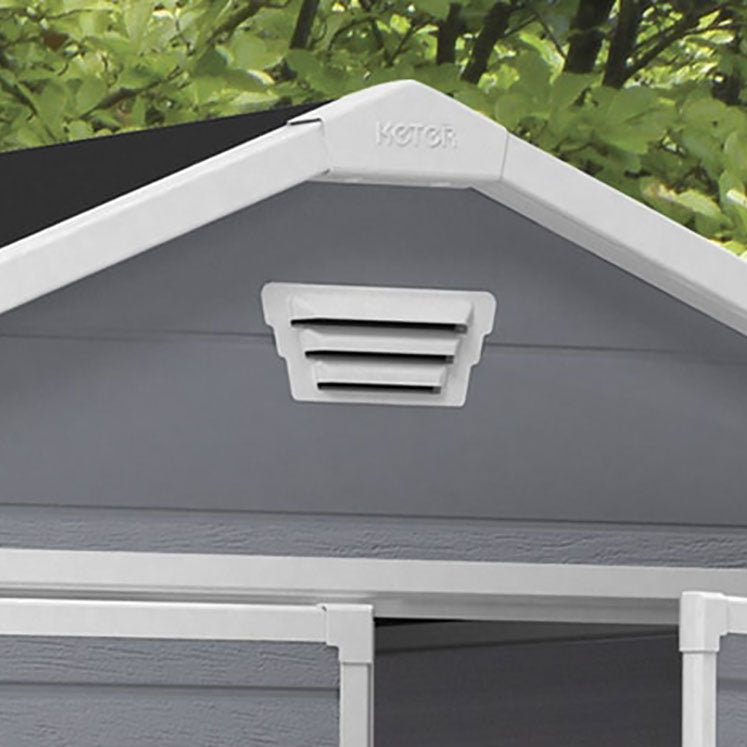 Keter Manor Apex Garden Shed 6ft x 5ft - Grey - Image 4