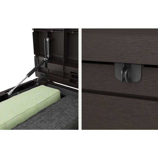 Keter Ontario XXL Deck Box - Brown - 870L - Image 4