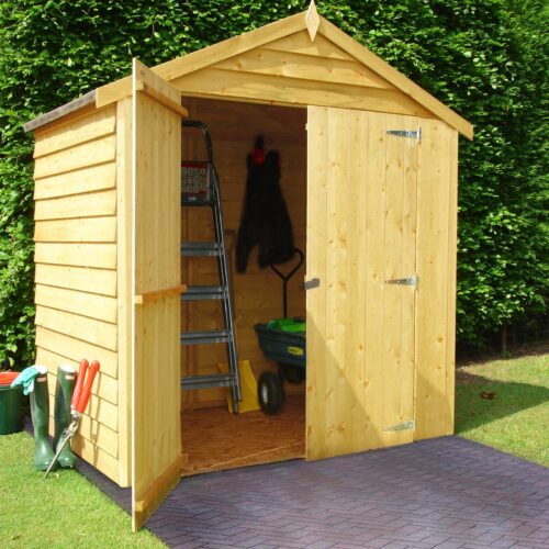 Shire Overlap 4ft x 6ft Pressure Treated Shed - Windowless