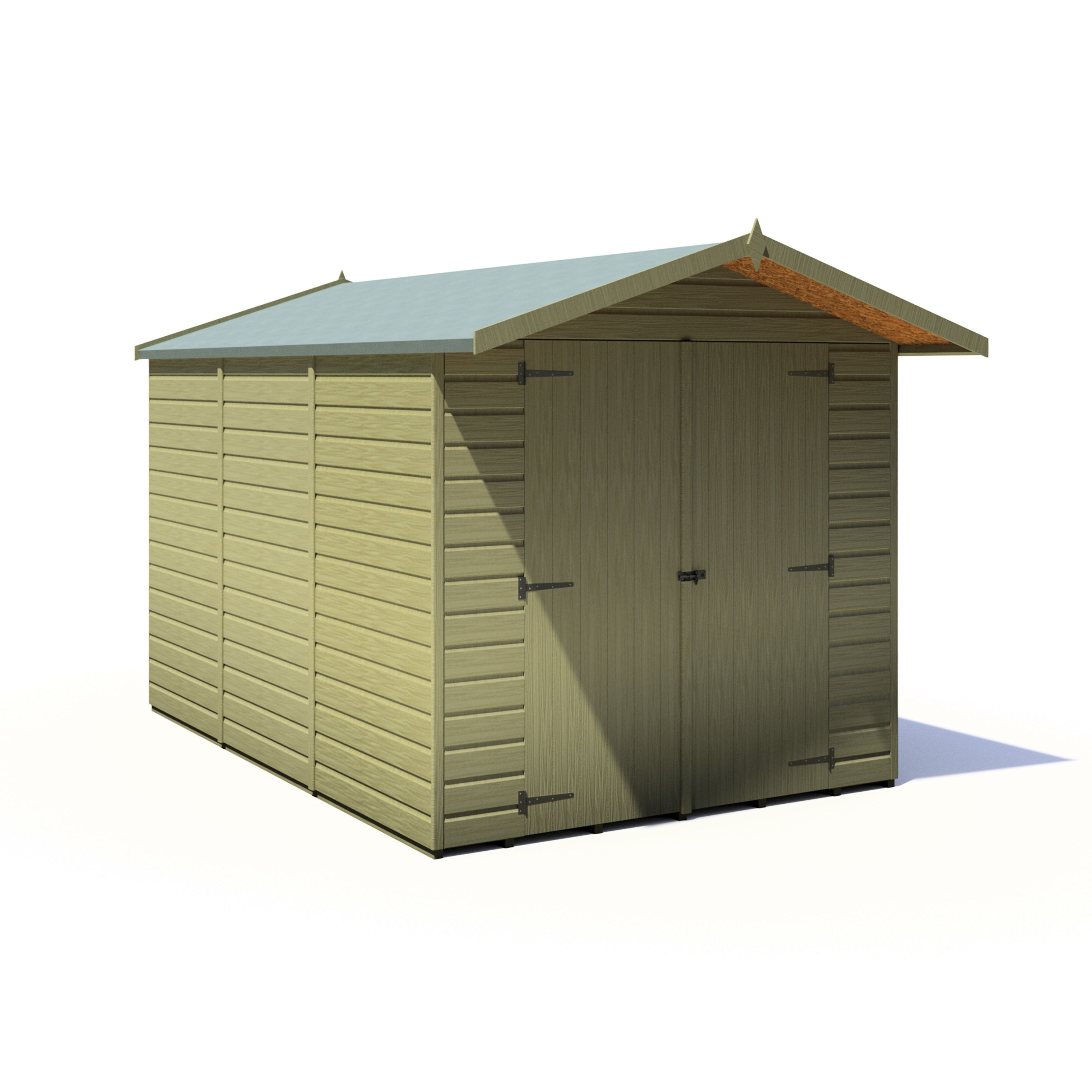 Shire Guernsey 10ft x 7ft Pressure Treated Apex Shed - Image 7