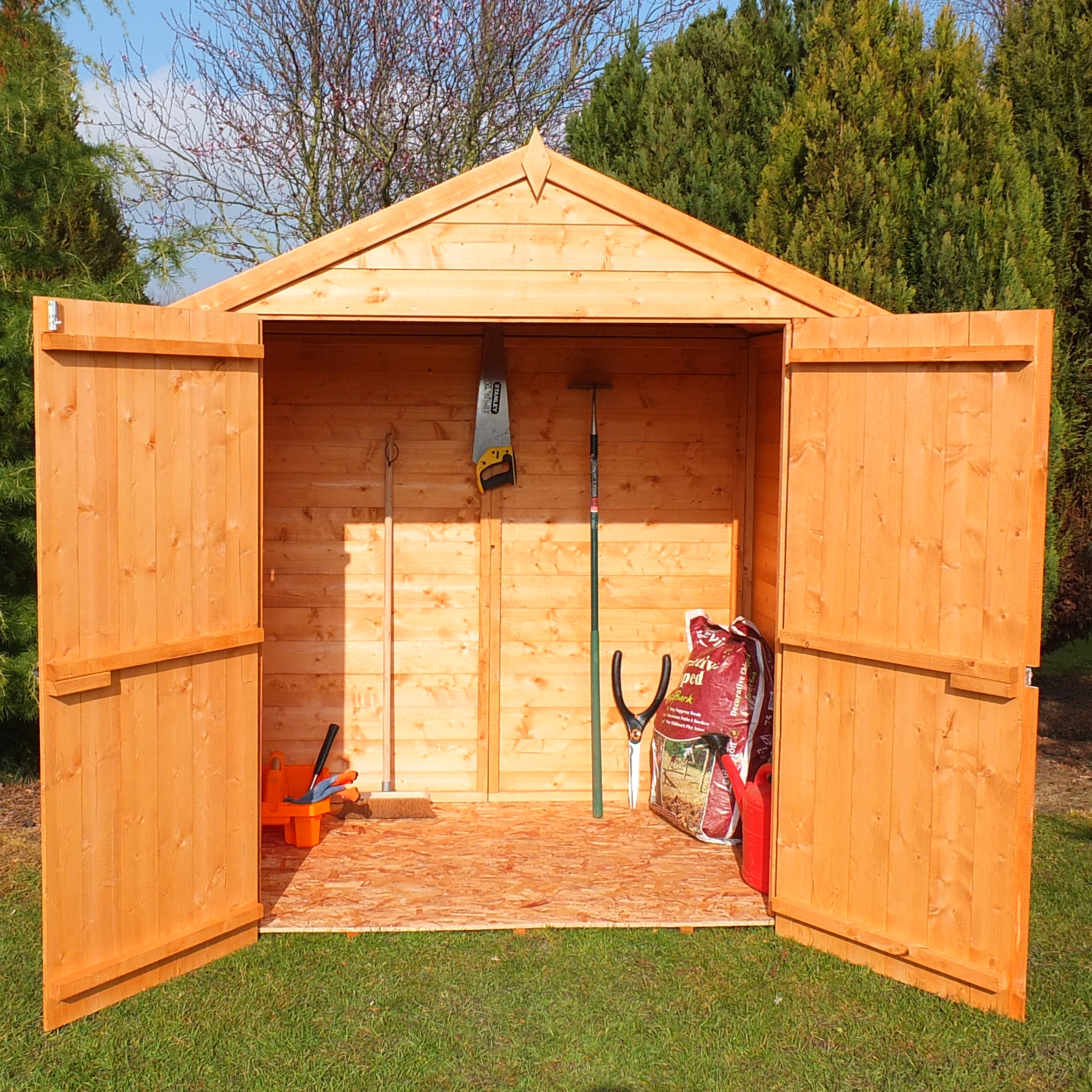 Shire Shiplap 4ft x 6ft Apex Garden Shed (Double Doors) - Image 3