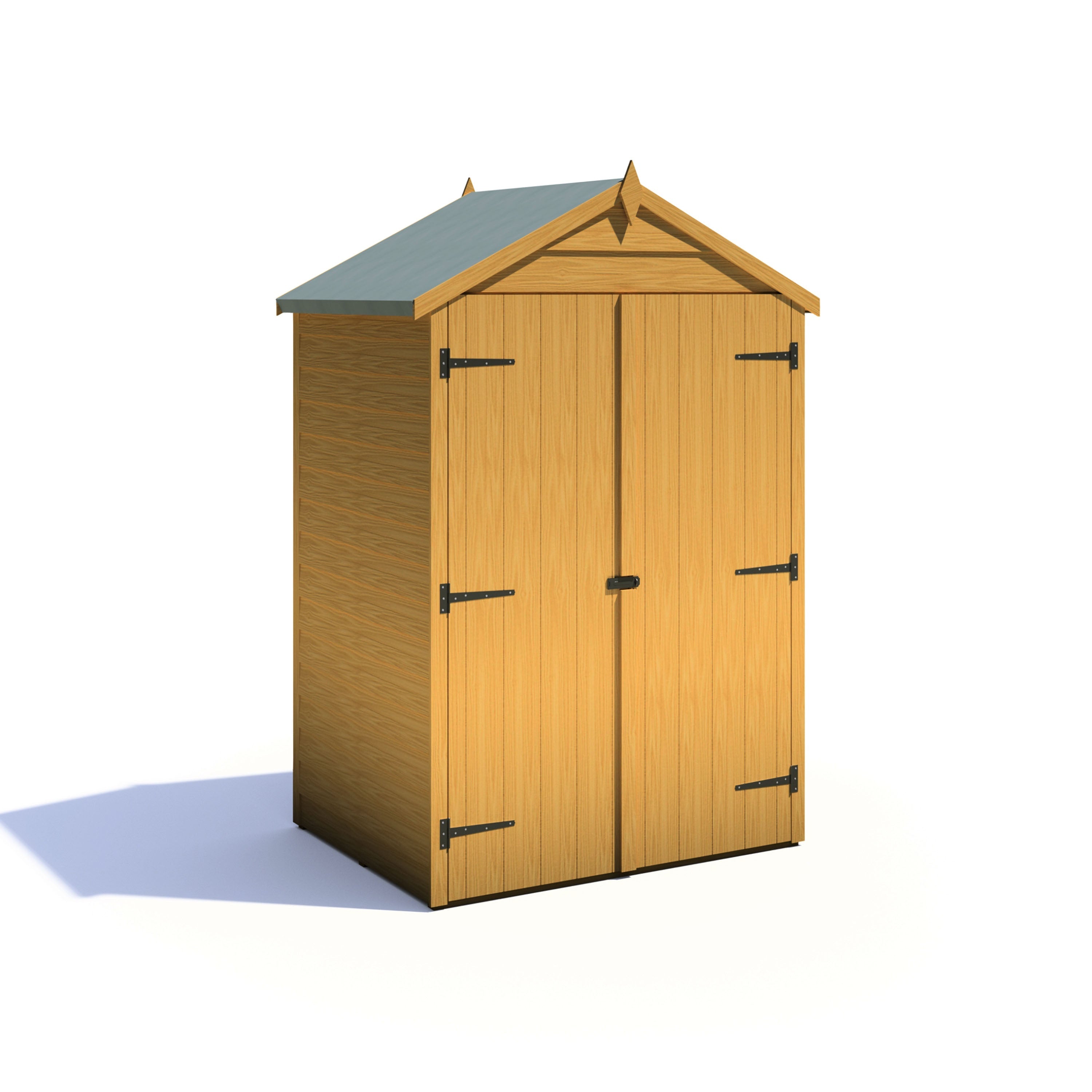 Shire Overlap 4ft x 3ft Shed with Double Doors - Windowless - Image 4