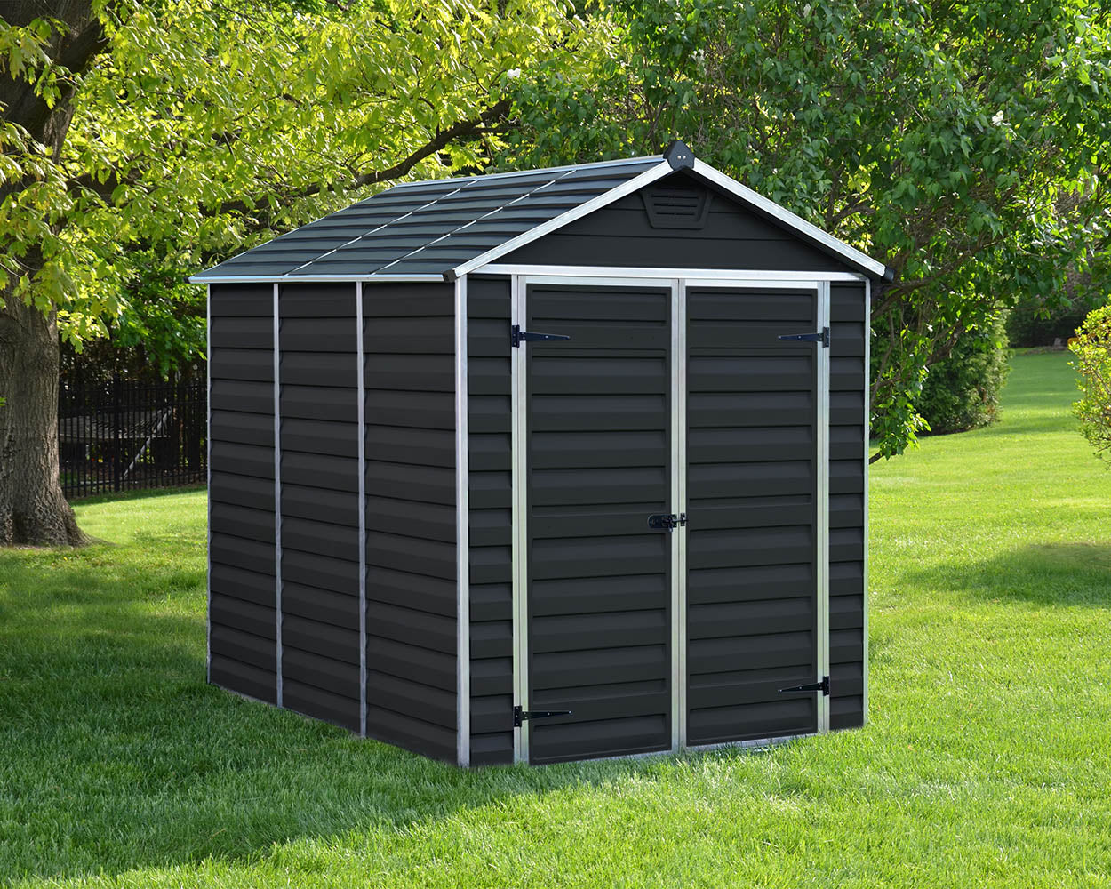 Palram Canopia - Skylight 6ft x 8ft Shed Kit - Midnight Grey
