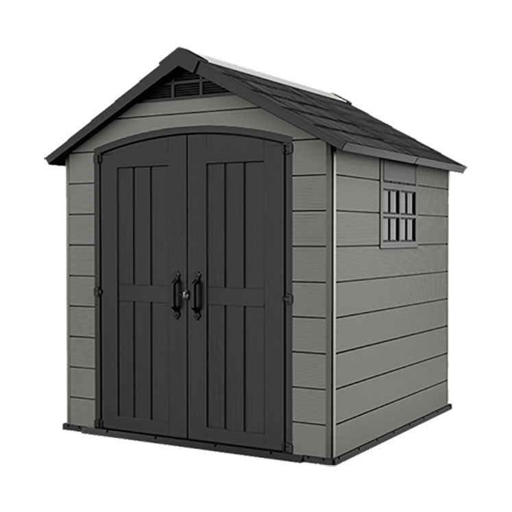 Keter Premier Apex Garden Shed 7.5ft x 7ft - Grey - Image 4