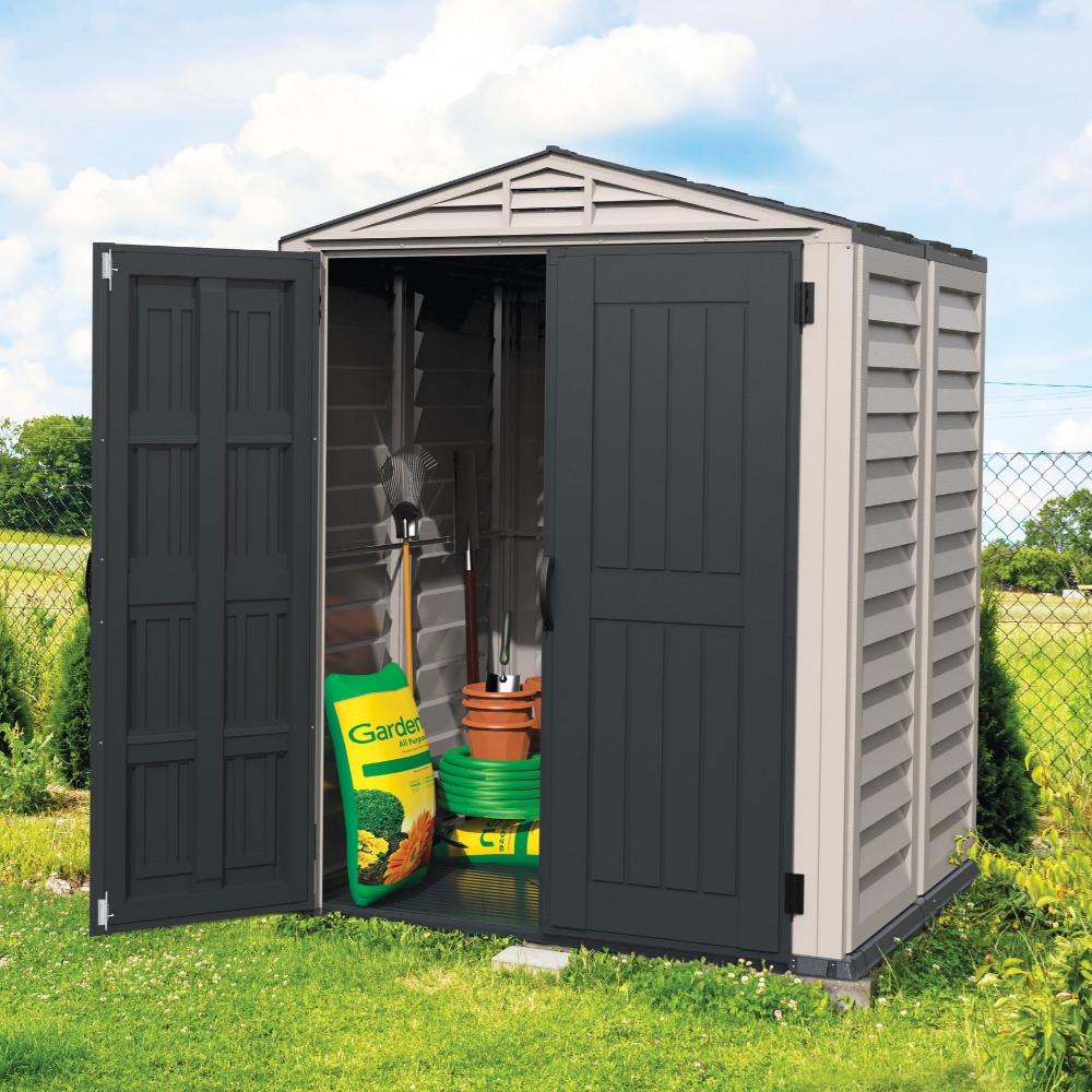 Duramax YardMate Plus - 5ft x 5ft Plastic Garden Shed in Grey - Image 2